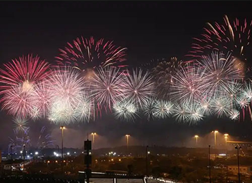 永清县焰火晚会